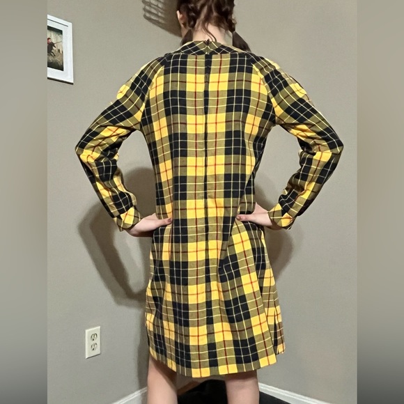 Miss Pat long sleeve, knee length Vintage Plaid yellow dress! - Picture 2 of 15